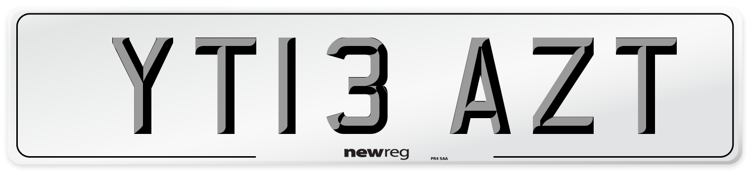 YT13 AZT Number Plate from New Reg